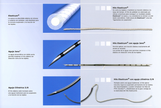elasticum sutura para suspension y traccion facial y corporal - surgest medical